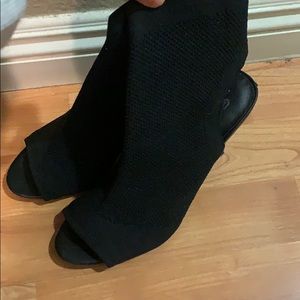 Sock open toe and heal heels